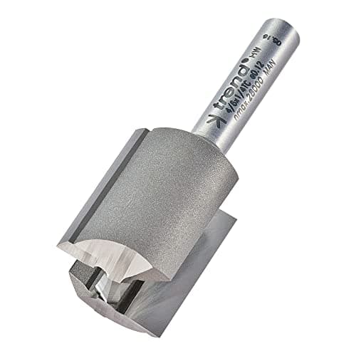 Image of Trend Professional Straight Two Flute Router Cutter, 1/4 Inch Shank, 20mm Cut Diameter & 25mm Cut Length, Tungsten Carbide Tipped, 4/6X1/4TC