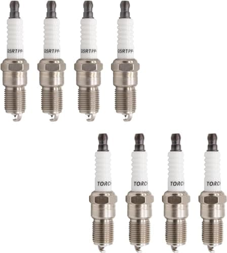 Image of TORCH 8pcs Q5RTPP-10 Double Platinum Spark Plug Replace for NGK BPR5EFS-10, VLine31, PTR5D-10, for Denso T16TT,for FORD 3539125, for GM 19299585 41-962