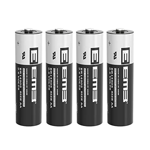 Image of EEMB ER14505 AA 3.6V 2700mAh Lithium Battery Li-SOCL₂ Non-Rechargeable Battery SB-AA11 LS14500 TL-5903 SL-360 ER14500 for Water Electricity Meter Gas PLC Facility Equipment Spare Generic Battery (4)