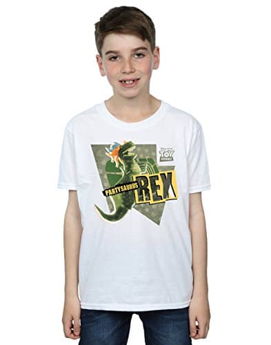 Image of Disney Boys Toy Story Partysaurus Rex T-Shirt 9-11 Years White