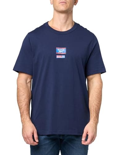 Image of Reebok Men's Identity Badge Tee, Vector Navy, S