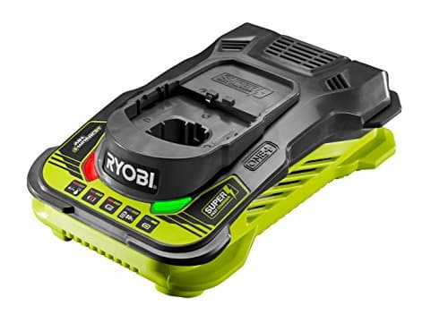 Image of RYOBI RC18150 18V ONE+ Cordless Battery Charger, Hyper Green/Grey, 5.0Ah
