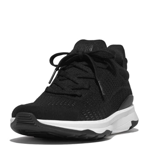 Image of Fitflop Women's Vitamin FFX Knit Sports Sneakers, Black Mix, 5 UK