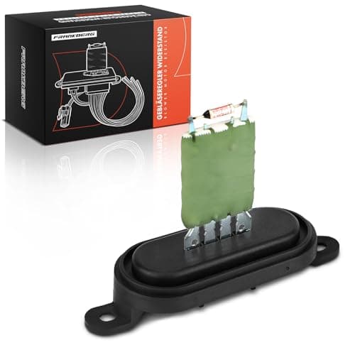 Image of Frankberg Blower Motor Fan Resistor Blower Motor Resistor Compatible with M.u.l.t.i.v.a.n V Transporter V 1.9L-3.2L 2003-2015 Transporter VI T.o.u.a.r.e.g A.m.a.r.o.k Replace# 7E0959263