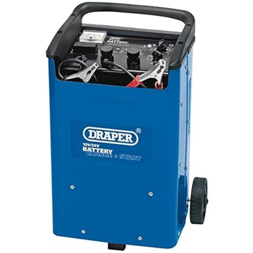 Image of Draper Battery Charger 12/24V | 360A Power Tools Automotive Car Boat Charger | Workshop and Home Use | 11967