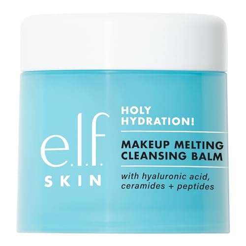 Image of e.l.f. SKIN Holy Hydration Makeup Melting Cleansing Balm, Face Cleanser and Makeup Remover, Infused with Hyaluronic Acid to Hydrate Skin, Vegan and Cruelty-Free