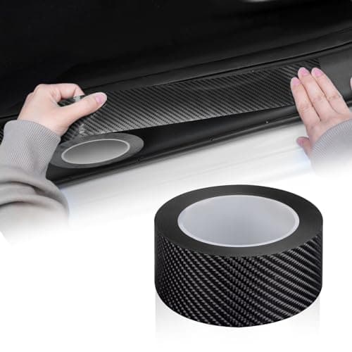 Image of EINESIN Upgraded Car Door Edge Entry Guards, Thickened 5D Carbon Fiber Anti-Collision Waterproof Protector Tape, Scratch Cover Strip Sticker for Car Door Sill Rear Bumper