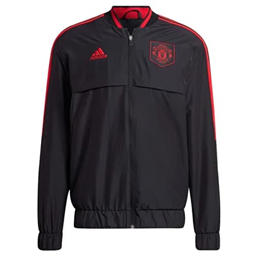 Image of ADIDAS MEN'S MANCHESTER UNITED ANTHEM JACKET, Black, S