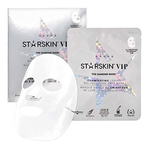 Image of STARSKIN THE DIAMOND MASK™ VIP ILLUMINATING COCONUT BIO-CELLULOSE SECOND SKIN FACE MASK