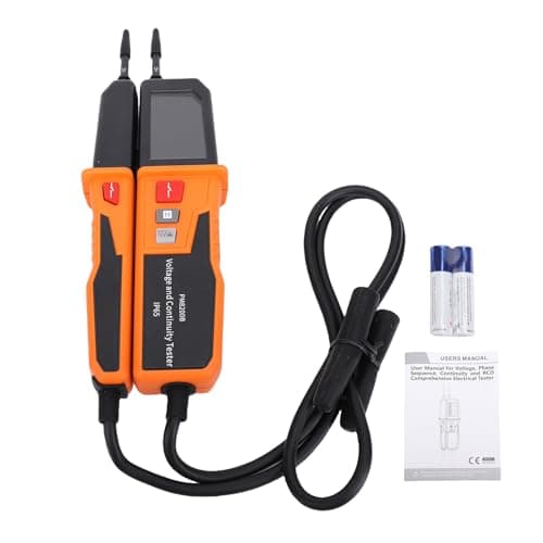 Image of CAT IV 600V Protection - Digital Voltage and Continuity Tester for 12V to 1000V AC and 12V to 1500V DC - IP65 Rated Circuit Tester with RCD Test and Phase Sequence Detection -