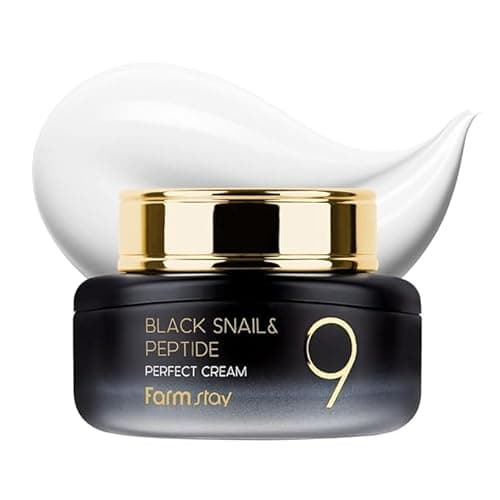 Image of Black Snail & Peptide 9 Perfect Cream, Snail Mucin Moisturizer for Elastic & Glow Skin, Hydrating & Nourishing, Anti-aging, Skin Barrier Repair, for Women & Men, (MADE IN KOREA)