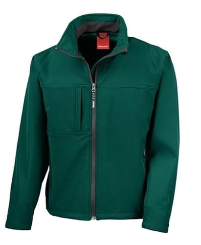 Image of Result R121M Mens Classic Softshell Jacket - Bottle Green - XL