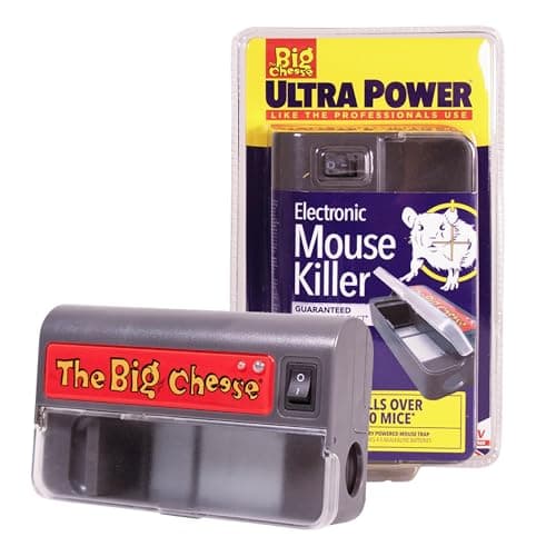 Image of The Big Cheese Ultra Power - Electronic Mouse Killer, Quick, Effective Humane - Professional Electric Mouse Trap that Kills Instantly - Safe, Hygienic Zapper - Indoor Battery Powered Electric Trap