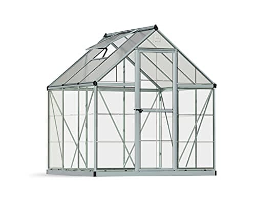 Image of Canopia by Palram Clear as Glass Greenhouse Hybrid (6x6, Silver)
