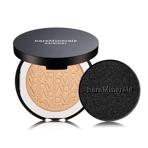 Image of bareMinerals ORIGINAL Pressed Powder Foundation Mineral - SPF 15, Talc-Free, Luminous Finish, Buildable Coverage, Vegan, Clean Beauty