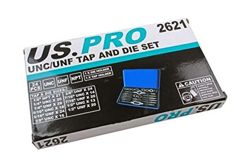 Image of US PRO 24PC UNC/UNF Tap and Die Set 2621