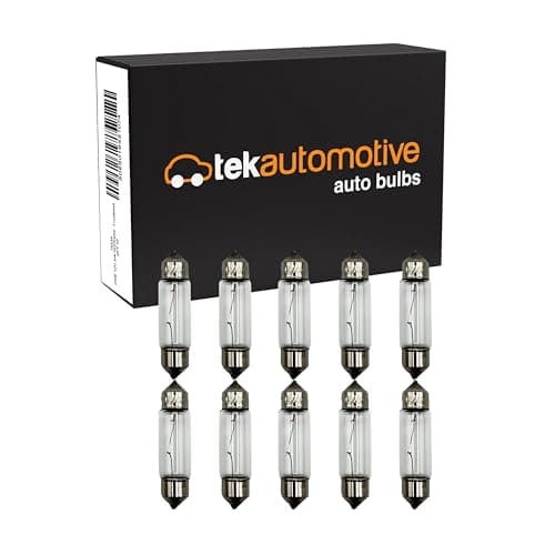 Image of Tek Automotive 239 C5W Festoon Bulbs 10 Pack – 12V 5W S8.5d 11x38mm Number Plate & Interior Light