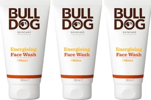 Image of BULLDOG SKINCARE - Energising Face Wash For Men | Revitalising Face Cleanser 150ml x 3 Pack