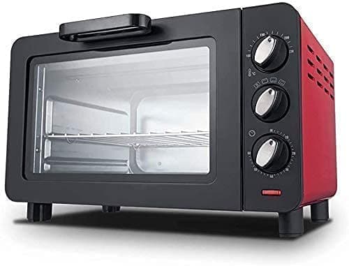 Image of Mini Oven Electric 15L with Timer and Touch Control - Compact Countertop Oven for Small Spaces Stylish Red Design