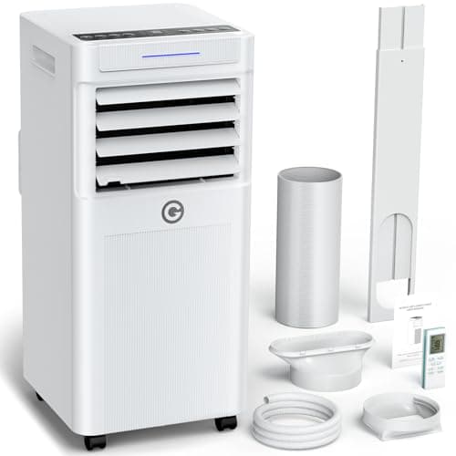 Image of Air Conditioning Unit, 9000 BTU Portable Air Conditioner with 4-In-1 Cooling & Dehumidifier & Cooling Fan, Powerful Mobile AC Unit with Remote Control, 24H Timer & Window Kit for Rooms Up to 269sq.ft