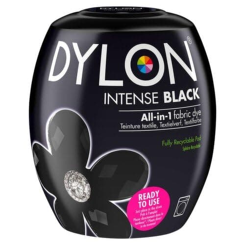 Image of Washing Machine Dye Pod Intense Black Permanent Dyes-Up Fabric Powder 350gClothes Soft Furnishings Jeans Towel All-in-One