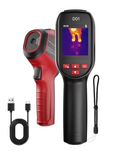 Image of HIKMICRO D01 Thermal Camera, 240x240 Super Resolution, SuperScene Smart Scene Recognition, 96x96 IR Resolution Therma Imaging Camera, 3350mAh for 11hrs Battery Life, Photo and Video Recording, 50° FOV