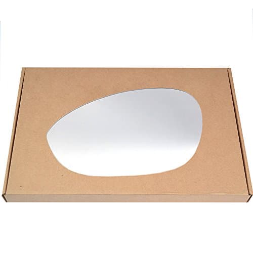 Image of Less4spares Wing Mirror Glass Left Compatible with Fiat Grande Punto, Punto Evo, Punto 2005-2018 STICK-ON Passenger Near Side Convex
