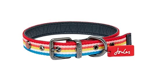 Image of Rosewood Joules Rainbow Stripe Dog Collar Large