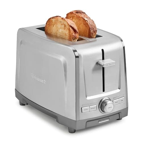 Image of Cuisinart Core Collection 2-Slice Toaster | Extra-Long Slots for Artisan Bread | Bagel Setting |High-Lift Quickview™ | Single Slice & Defrost Functions | +30sec Toast Boost|Removable Crumb Tray