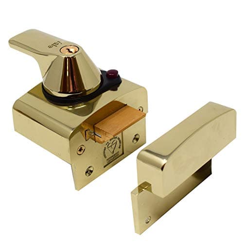 Image of Yale P-BS2-BLX-PB-40 - BS2 British Standard Nightlatch - 40mm - Brass Finish - High Security Approved by Insurance Companies