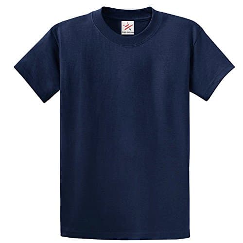 Image of Stars and Stripes Plain Navy T Shirt Unisex Tshirts Navy Small 100% Rich Soft Cotton T Shirt