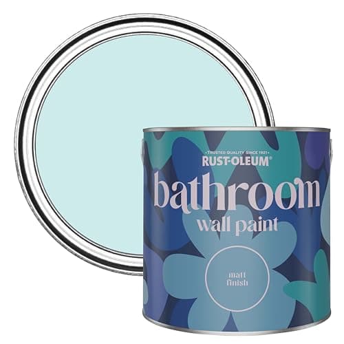 Image of Rust-Oleum Blue Water-Resistant Bathroom Wall & Ceiling Paint - Duck Egg 2.5L