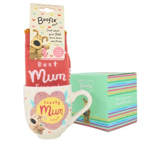 Image of Boofle Mum in A Million Mug & Socks Gift Set Cute Socks Mug in Gift Box BOOFMSMUM