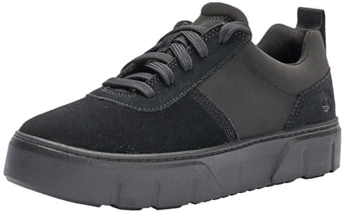 Image of Timberland Women's Laurel Court Low Lace-up Trainers, Black suede, 3.5 UK