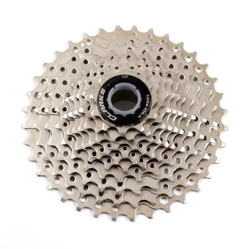Image of Clarks Cycle Systems C-10SC Nickle Plated 10 Speed Cassette, Silver, 11-36T, Compatible with Shimano/SRAM 10 Speed