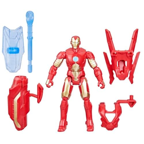 Image of Marvel Epic Hero Series Battle Gear Iron Man Action Figure, 4-Inch, Avengers Super Hero Toys for Kids Ages 4 and Up
