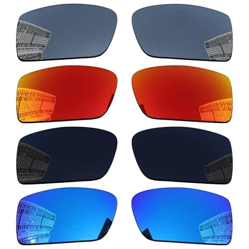 Image of Acefrog 4 Pairs Polarized Replacement Lenses for Oakley Gascan OO9014 Sunglasses, Perfectly Fit, Shatterproof, Anti-scratch, Value Pack
