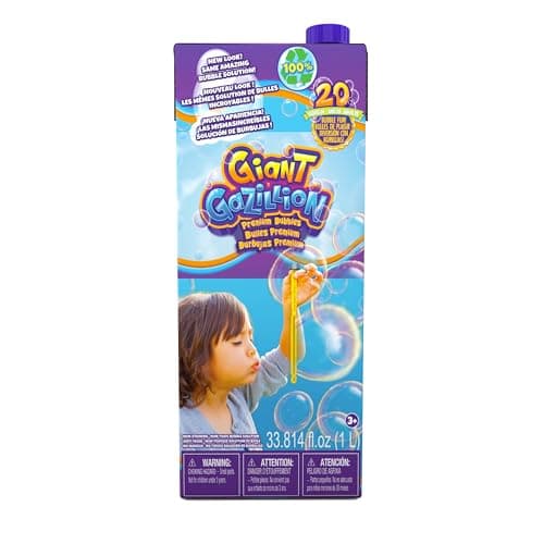 Image of Gazillion Bubbles Giant Bubbles 1L Box | Giant, Vibrant, And Safe Bubbles | For Kids, Parties, Celebrations and Outdoors | Toys & Gifts Ages 3+