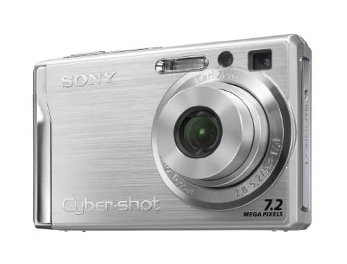 Image of Sony Cybershot DSC-W80 Digital Camera 7.2 Megapixel with 3x Optical Zoom and 2.5-Inch Display Silver (Renewed)