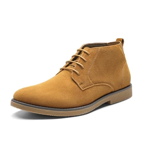 Image of Bruno Marc Men's Chukka Suede Leather Ankle Boots, Lace Up Desert Oxford Business, Fashion, Casual and Comfort Shoes,Size 7.5,Camel,CHUKKA