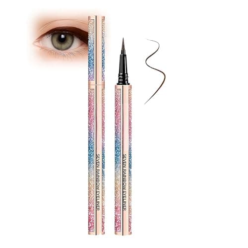 Image of Starry Sky Waterproof Brown Liquid Eyeliner Pen, Long-Lasting Smudge-Proof Eye Liner with Ultra-Fine Flexible Tip for Smooth Application, Easy Winged Looks & Precise Definition for Many Eye Shapes
