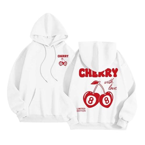 Image of Women's Casual Sports Hoodie with Printed Pattern on Back and Front, Breathable Oversized Hoodie Long Sleeves Sweatshirts, Pulls, Vests and Warm Sweatshirts for Autumn and Winter