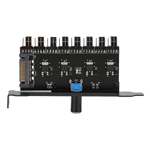 Image of Generic PC Fan Hub 8 Channels Space-Saving Cooling Fan Speed Controller for PC Water Cooling Systems