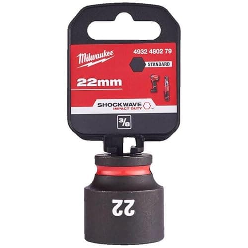 Image of Milwaukee 22mm ShockWave Impact Duty 3/8" Drive Impact Socket