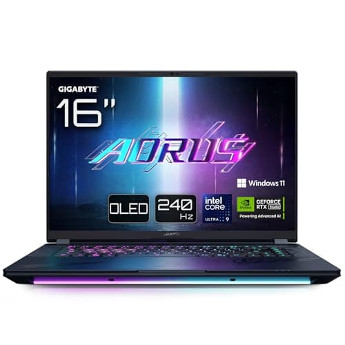 Image of Gigabyte AORUS Master 16 BZH Gaming Laptop - 16.0", 240Hz OLED, Intel Core 275HX, RTX 5090 GPU, 32GB DDR5 5600MHz, 2 x Gen4 1TB SSD, Windows 11 Pro, 2 Year Warranty, AORUS Master 16 BZHC6DEE65SP
