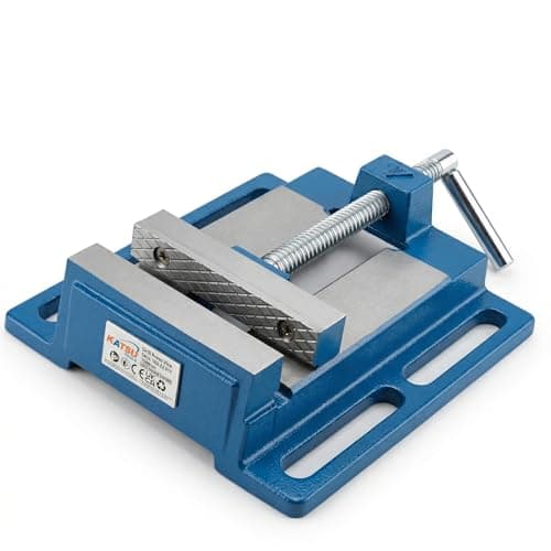 Image of KATSU Drill Press Vice 100mm 4 Inch Pillar Bench Drill Vice Clamp for Workshop Milling Machine Machinery Maintenance (Budget Range) 40227540