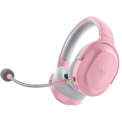 Image of Razer Barracuda X Wireless Gaming & Mobile Headset (PC, PlayStation, Switch 2, Android, iOS): 2.4GHz Wireless + Bluetooth - Lightweight - 40mm Drivers - Detachable Mic - 50 Hr Battery - Quartz Pink