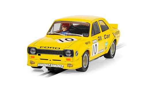 Image of Scalextric Cars - C4590 Ford Escort MK1 All Car Equipe, Nick Whiting - Toy Slot Car for use with Race Tracks and Set - Gift Ideas for Kids and Adults, Scalextric Accessories