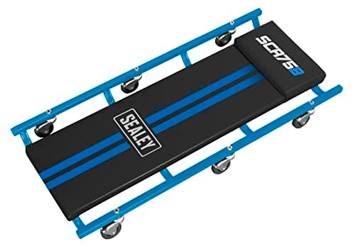 Image of Sealey SCR75B American-Style Creeper 36" with Steel Frame & 6 Wheels - Blue