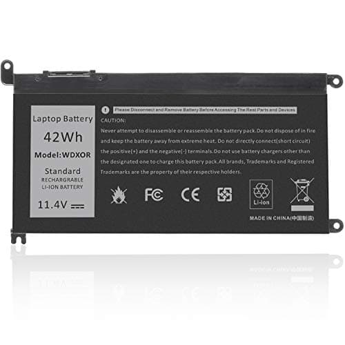 Image of ARyee WDX0R Battery Compatible with Dell Inspiron 13 5368 5378 5379 7368 7378 Inspiron 15 5565 5567 5568 5578 7560 7570 7579 7569 5765 5770 Series, Replacement for WDX0R 3CRH3 T2JX4 FC92N(11.4V 42Wh)